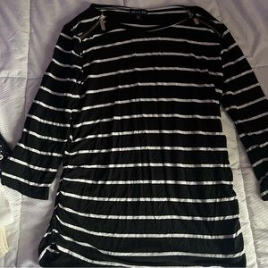 Black and white shirt